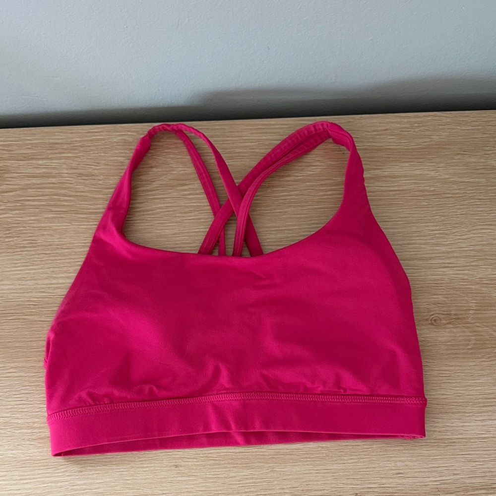 Lululemon Pink Strappy Sports Bra